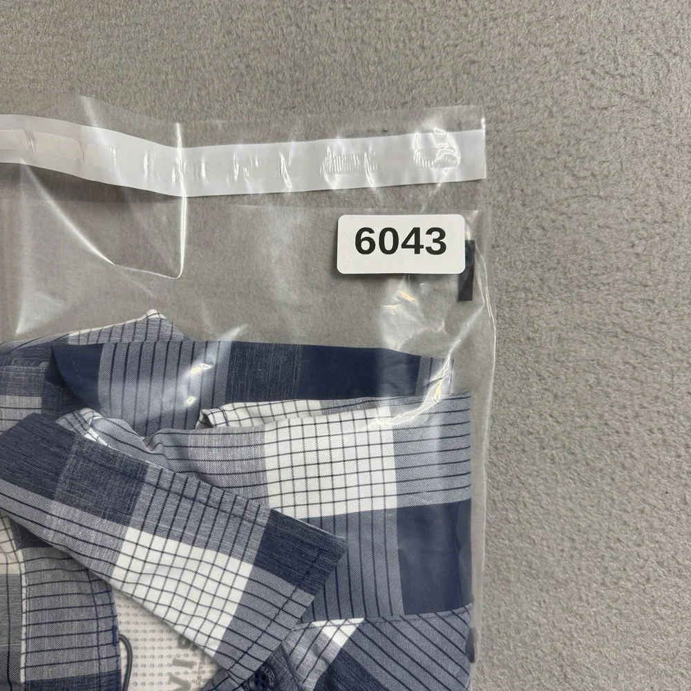 Orvis Shirt Mens XL Blue Plaid Classic Collection Button Up‎ Pockets Camp Fish
